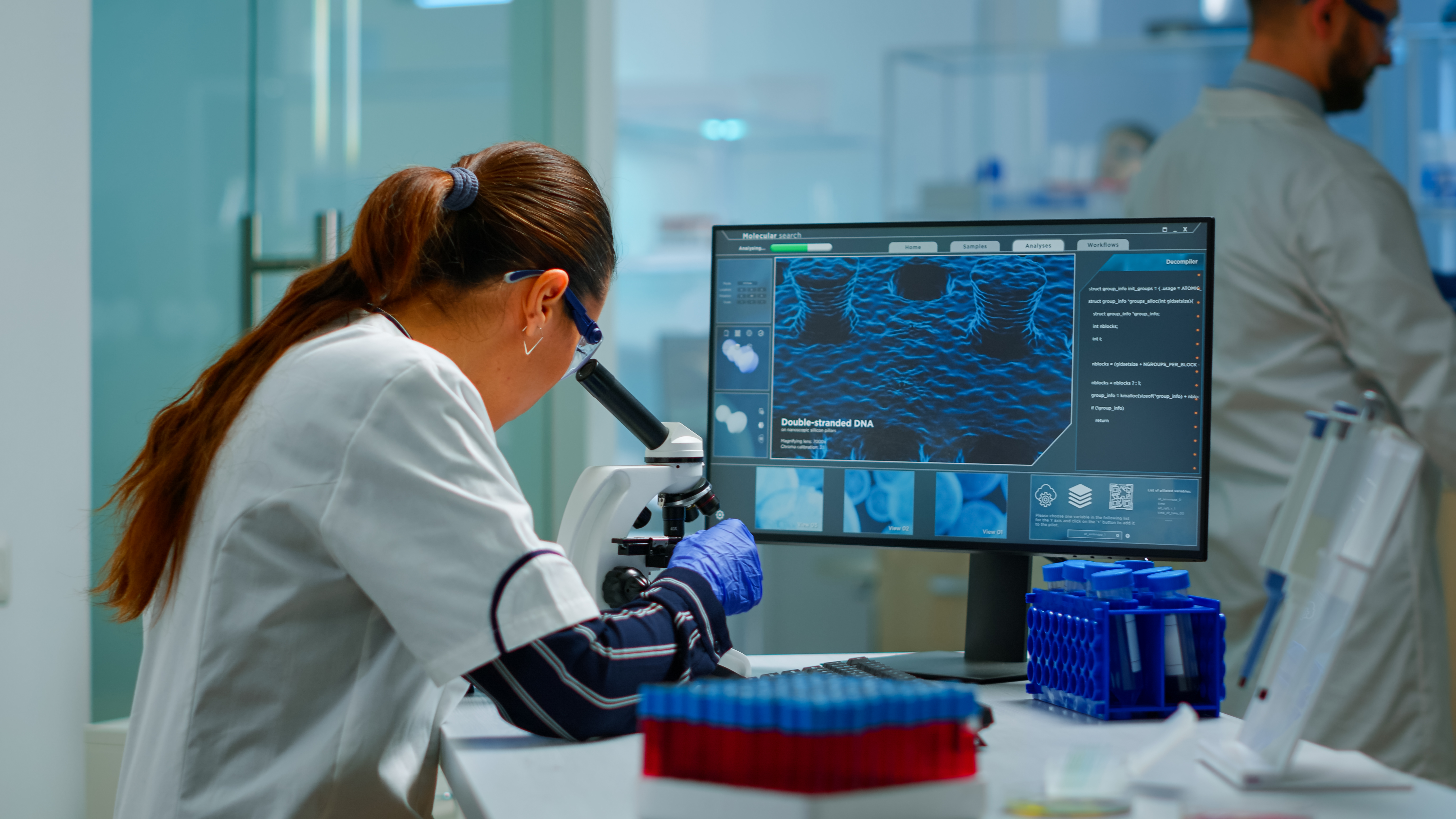 AI and biotechnology learning session